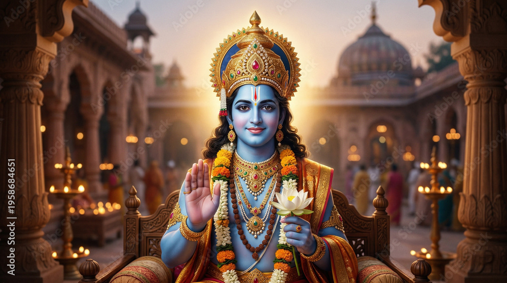 Obraz premium Shree Ram | Shree ram Navami |ramnavami | Shree Rama | Raam | Shri Ram |Ramnavmi