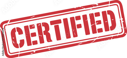 Certified Red Stamp Badge Design