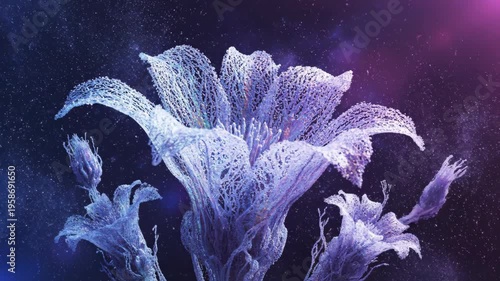 Abstract Color Splash Explosion with Powder and Dust Particles