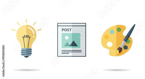 creative ideas, art and social media