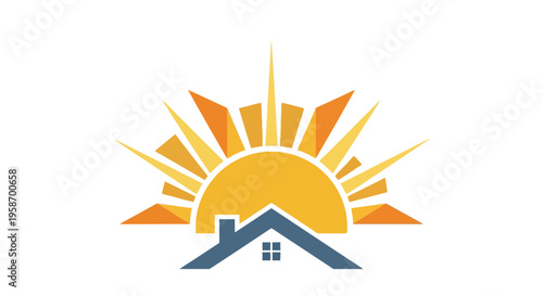 House with sun roof design.