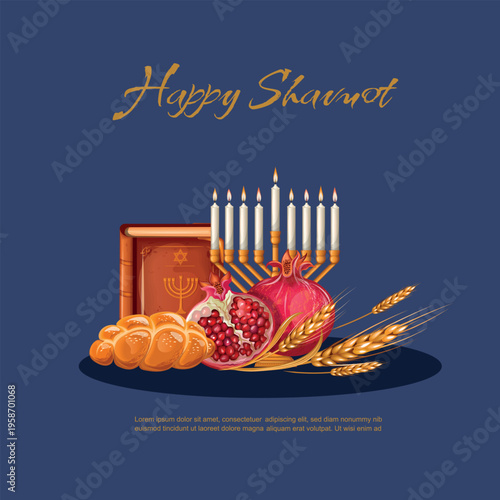 Illustration for the holiday of Shavuot