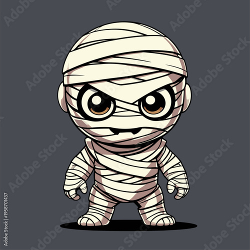 vector image of a mystical mummy