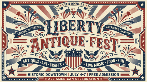 Celebration of American Heritage and Craftsmanship at Liberty Antique Fest Featuring Live Music and Historic Downtown Charm