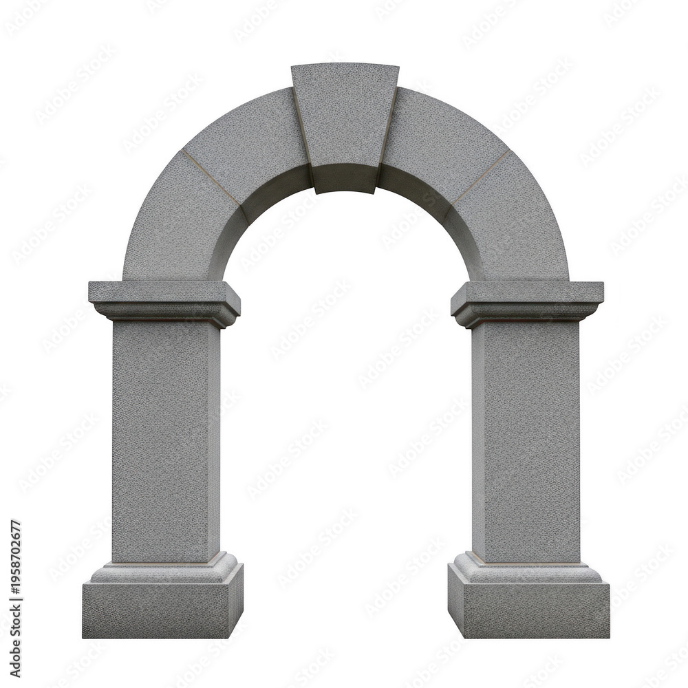 Obraz premium Ancient stone archway with two columns
