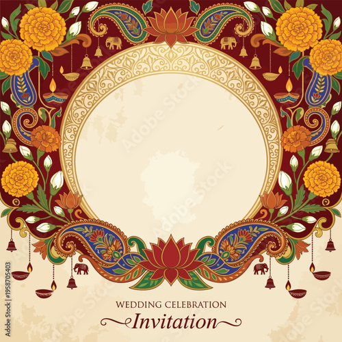 Decorative wedding hands joining celebration