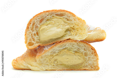 brioche con crema di pistacchio