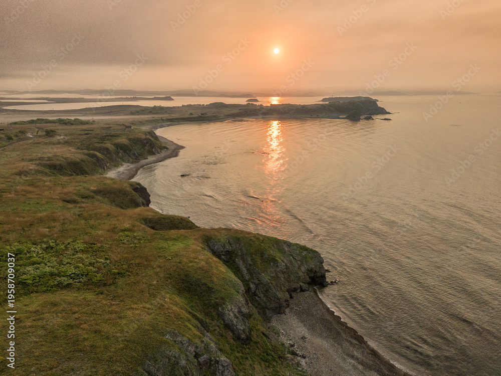 Obraz premium bays and coves of the Krabbe Peninsula in Primorye, Russia