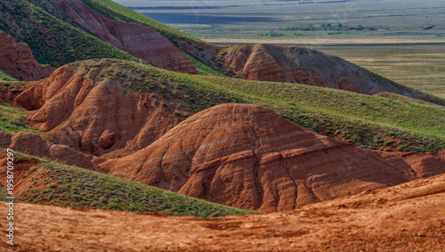 Tableau sur toile The Bogdinsky-Baskunchak Nature Reserve is a Russian state nature reserve in the Akhtuba District of the Astrakhan Region, near Lake Baskunchak and Mount Bolshoye Bogdo