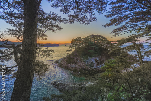 bays and coves of the Krabbe Peninsula in Primorye, Russia