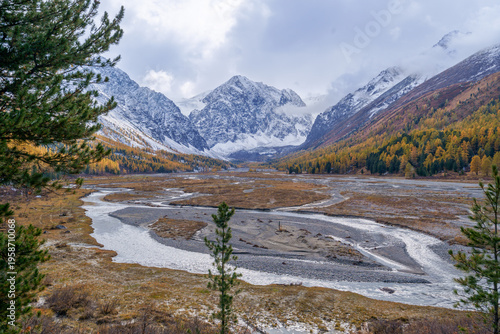 In Aktru Valley in Altai Mountains in Siberia, Altai Republic, Russia