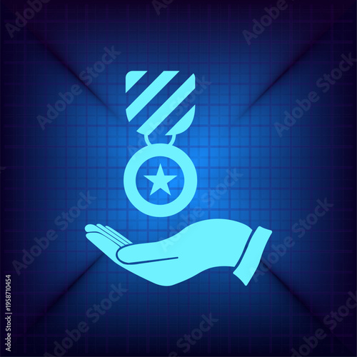 Vector illustration on a blue background