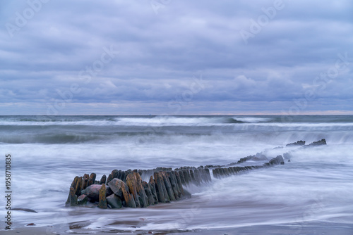 Bild auf Leinwand The Baltic Sea coast in the Kaliningrad region