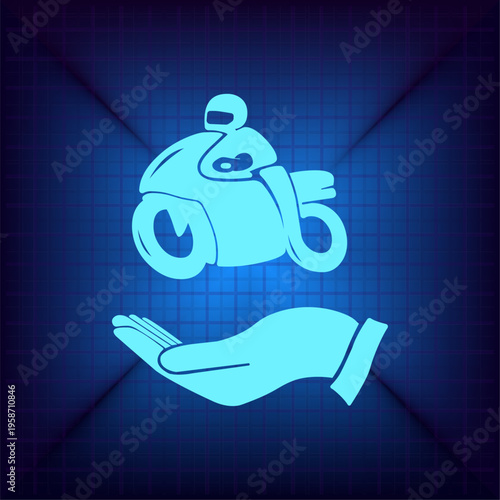 Vector illustration on a blue background