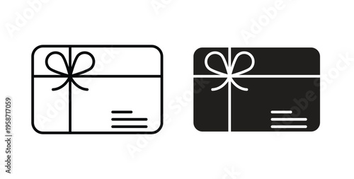 Gift card icon symbol vector illustration. vector flat clipart object eps10