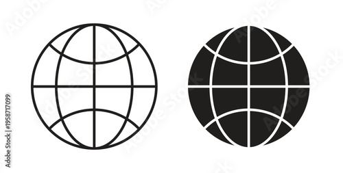 Globe icon symbol vector illustration. vector flat clipart object eps10