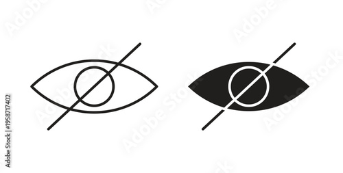 Hide icon symbol vector illustration. vector flat clipart object eps10