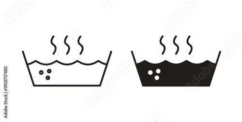 Hot Water icon symbol vector illustration. vector flat clipart object eps10