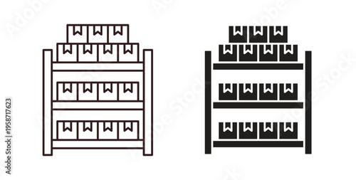 Inventory icon symbol vector illustration. vector flat clipart object eps10