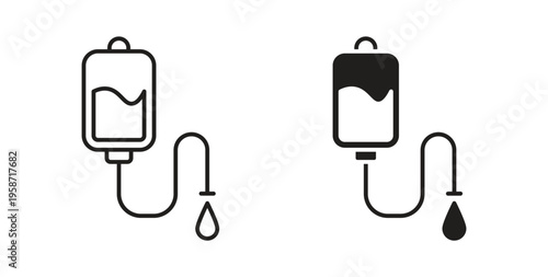 IV bag icon symbol vector illustration. vector flat clipart object eps10