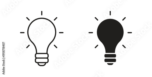 Light bulb icon symbol vector illustration. vector flat clipart object eps10