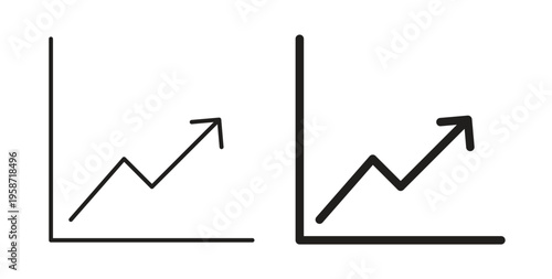 Line chart icon symbol vector illustration. vector flat clipart object eps10