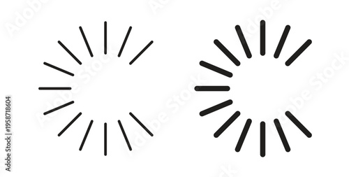 Loading icon symbol vector illustration. vector flat clipart object eps10