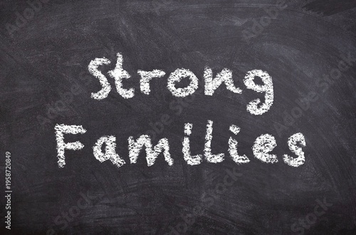 A chalkboard with the words 