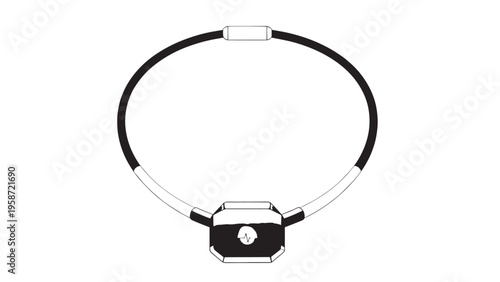 Stylish Modern Necklace with Geometric Pendant for Fashion Accessories.