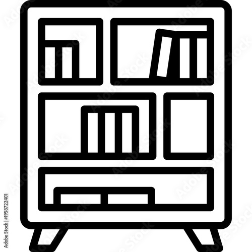 Bookshelf line style
