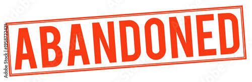 Photos Large red abandoned stamp on transparent background