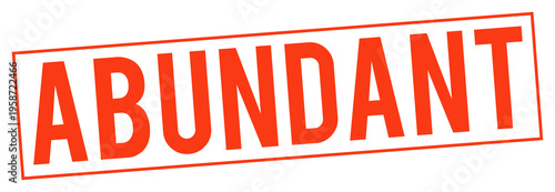 Photos Large red abundant stamp on transparent background