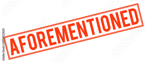 Фотография Red aforesaid rubber stamp text on transparent background
