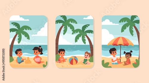 A calming abstract background with geometric shapes in warm colors, ideal for designs needing a subtle, modern aesthetic.