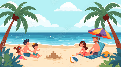 A vibrant and dynamic abstract composition featuring overlapping shapes in various colors.