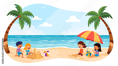 A modern, abstract illustration of a brown shape on a white background, conveying a sense of simplicity and minimalism.