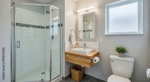 Modern Bathroom Oasis Minimalist Design With Clean Lines and Natural Elements