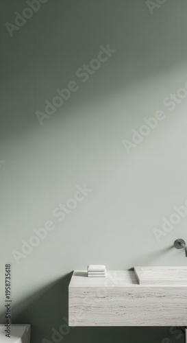 Minimalist Bathroom Design With Natural Textures And Soft Lighting