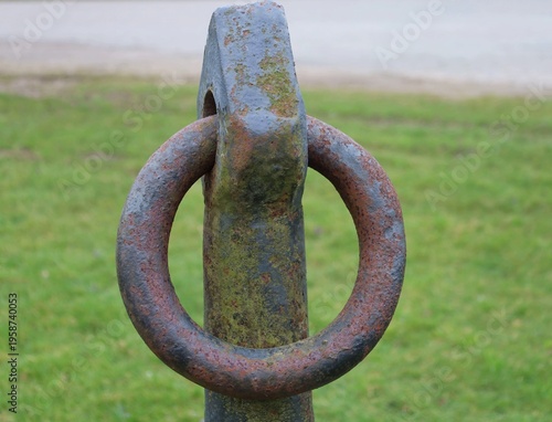 Large anchor ring. Forged by a blacksmith.