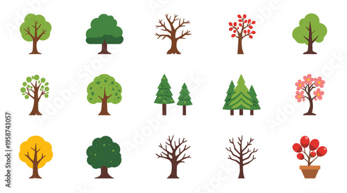 A minimalist illustration of a tree with a yellow canopy and brown trunk on a white background, evoking a sense of simplicity and nature.