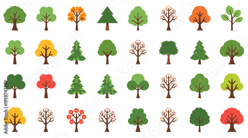 A simple graphic illustration of a tree with a brown trunk and yellow foliage on a white background, evoking a sense of nature and serenity.