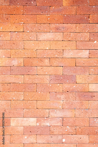 Red brick decoration wall on modern house construction interior design