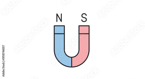 Magnetic field lines of a horseshoe.