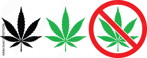 Symbolic representation of cannabis legal status variations