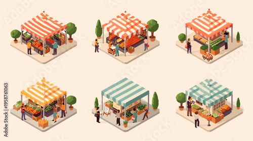 A person happily buying fresh produce at a market stall, conveying a sense of healthy living and wellness.