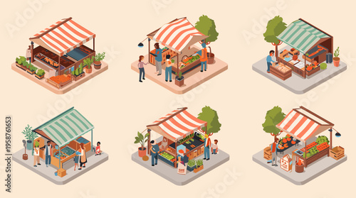 An illustration of a woman in a modern setting, interacting with a door in a calm and serene environment.