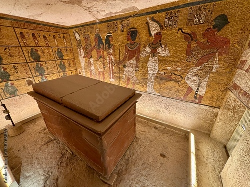 A view from the Temple of Tutankhamun (KV62) in the Valley of the Kings, Luxor, Egypt.