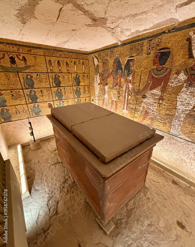 A view from the Temple of Tutankhamun (KV62) in the Valley of the Kings, Luxor, Egypt.