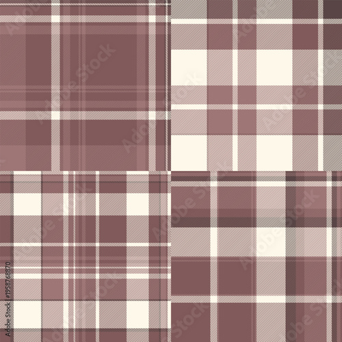 Plaid pattern set ideal for picnic spreads, alfresco meals, and outdoor parties. Vector tartan designs scale seamlessly for print and digital projects.
