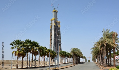 Foto Jeddah Tower under construction